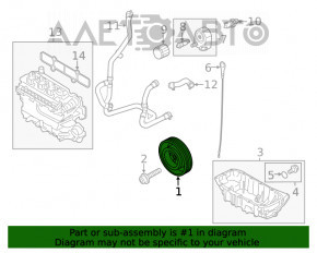 Polea arborelui cotit Ford Escape MK4 20-22 1.5T