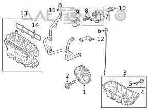 Polea arborelui cotit Ford Escape MK4 20-22 1.5T