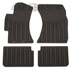 Set de covorașe pentru interiorul mașinii Subaru Forester 16-18 SJ, material textil, culoare neagră.