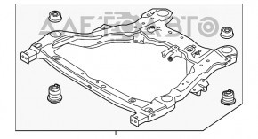 Bara de protecție față Ford Explorer 16-19 fwd