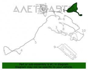 Antena aripă Ford Escape MK4 20-