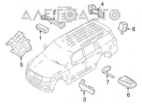 Ключ Ford Fusion mk5 17-20 5 кнопок, царапины, потерт, полез хром