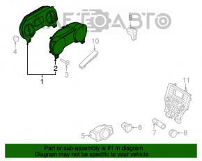 Tabloul de bord Ford Mustang mk6 18- usa