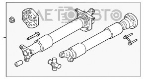 Arborele cardanic pentru Ford Mustang mk6 18- 2.3T