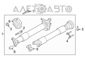 Arborele cardanic pentru Ford Mustang mk6 18- 2.3T