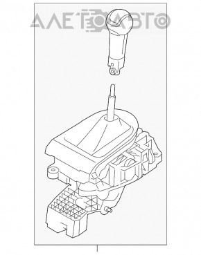 Schimbătorul de viteze al cutiei de viteze Ford Mustang mk6 18-