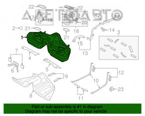 Топливный бак Ford Mustang mk6 18-