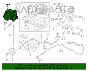 Supapa de accelerație Lincoln Nautilus 19-21 2.7T