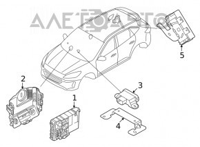 Основание салонного блока предохранителей Ford Escape MK4 20-