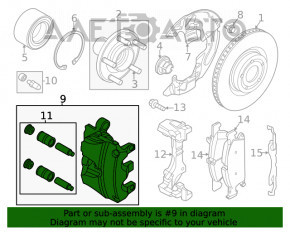 Suportul din față dreapta pentru Ford Escape MK4 20-