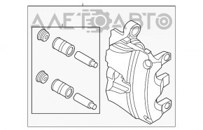 Суппорт передний левый Ford Escape MK4 20-