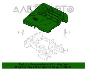 Capacul motorului Ford Escape MK4 20-22 1.5T este rupt