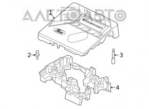 Capacul motorului Ford Escape MK4 20-22 1.5T este rupt