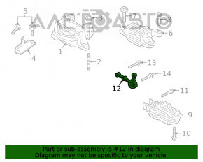 Кронштейн задней подушки двигателя Ford Escape MK4 20- 1.5T AWD