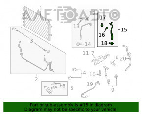 Racordul de răcire a transmisiei automate pentru Ford Escape MK4 20- AWD