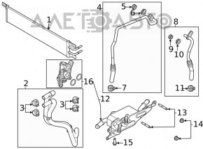 Supapa sistemului de alimentare cu ulei Ford Escape MK4 20- nou OEM original