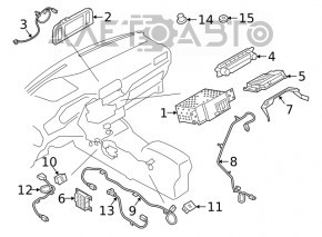 Monitor, display, navigație Ford Escape MK4 20-22