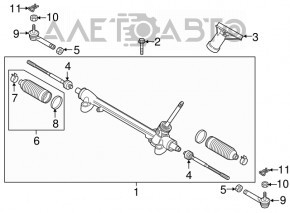 Bară de direcție stângă Mazda CX-5 17- nouă originală OEM