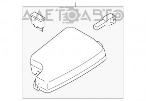 Capacul cutiei de siguranțe sub capotă Mazda CX-5 17-