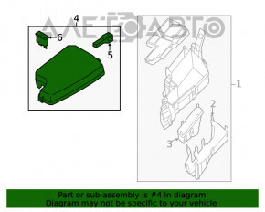 Capacul cutiei de siguranțe sub capotă Mazda CX-5 17-