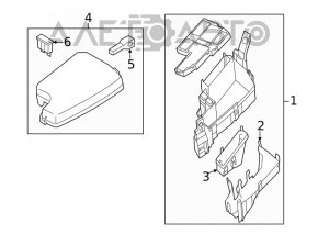 Capacul cutiei de siguranțe sub capotă Mazda CX-5 17-