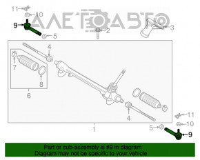 Capăt de direcție dreapta Mazda CX-5 17- nou OEM original