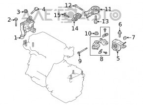 Suport motor dreapta Mazda CX-5 17 - nou original