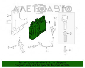 Блок ECU компьютер двигателя Ford Edge 19- 2.0T