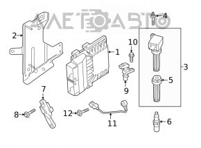 Modulul ECU al motorului Ford Edge 19- 2.0T