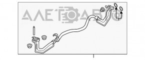 Tubul de aer condiționat pentru Ford Edge 19- 2.0T, radiatorul de încălzire - condensatorul secundar