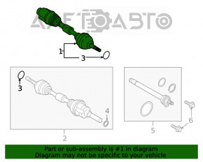 Ax cu roți față dreapta Ford Edge 19- 2.7T