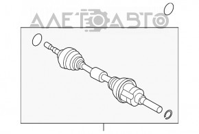 Ax cu semicurba față stânga Ford Edge 19- 2.7T