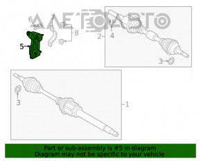 Suport arbore intermediar Ford Edge 19-21 2.0T