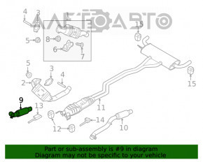 Tubul de admisie stânga Ford Edge 19- 2.7T