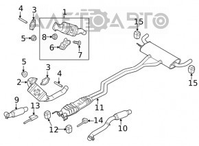 Tubul de admisie stânga Ford Edge 19- 2.7T