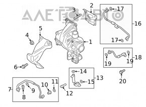 Turbina Ford Edge 19- 2.0T 75k, cu tevi