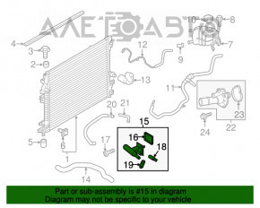 Flanșa sistemului de răcire Ford Edge 19- 2.0T