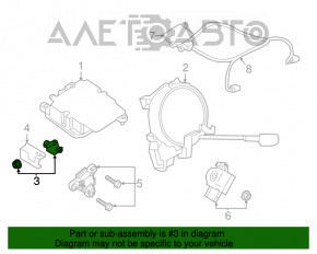 Датчик подушки безопасности передний центр Nissan Rogue Sport 17-19