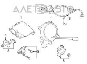 Modulul computerizat al airbag-urilor SRS pentru pernele de siguranță Nissan Rogue Sport 17-19