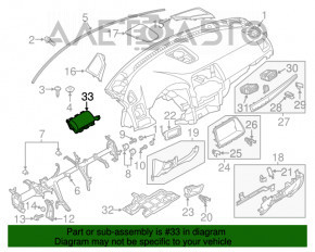 Подушка безопасности airbag пассажирская в торпеде Mazda CX-5 16