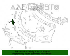 Grila stânga a bara de protecție față pentru Mazda CX-5 16, nouă, originală OEM