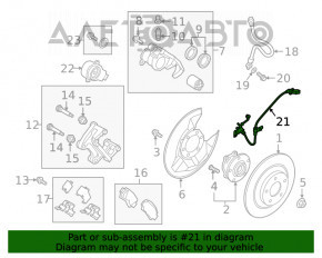 Датчик ABS задний правый Mazda CX-5 17-