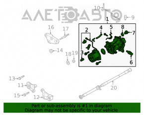 Задний дифференциал редуктор Mazda CX-5 17- 72к