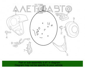 Volan gol Mazda CX-5 16 piele neagră, butoane