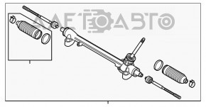 Рейка рулевая Mazda CX-5 17- OEM