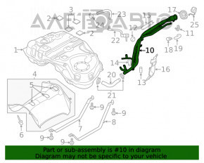 Заливная горловина топливного бака Mazda CX-5 17-21 2.5