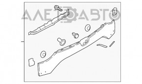 Молдинг двери багажника нижний Mazda CX-5 17- слом креп