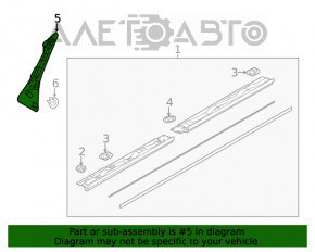 Capacul suportului aripii dreapta față Mazda CX-5 17-