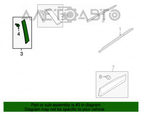 Capac usa spate stanga Mazda CX-5 17- fata, structura, ruptura fixare