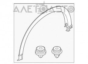 Накладка арки крыла передняя правая Mazda CX-5 17- новый OEM оригинал